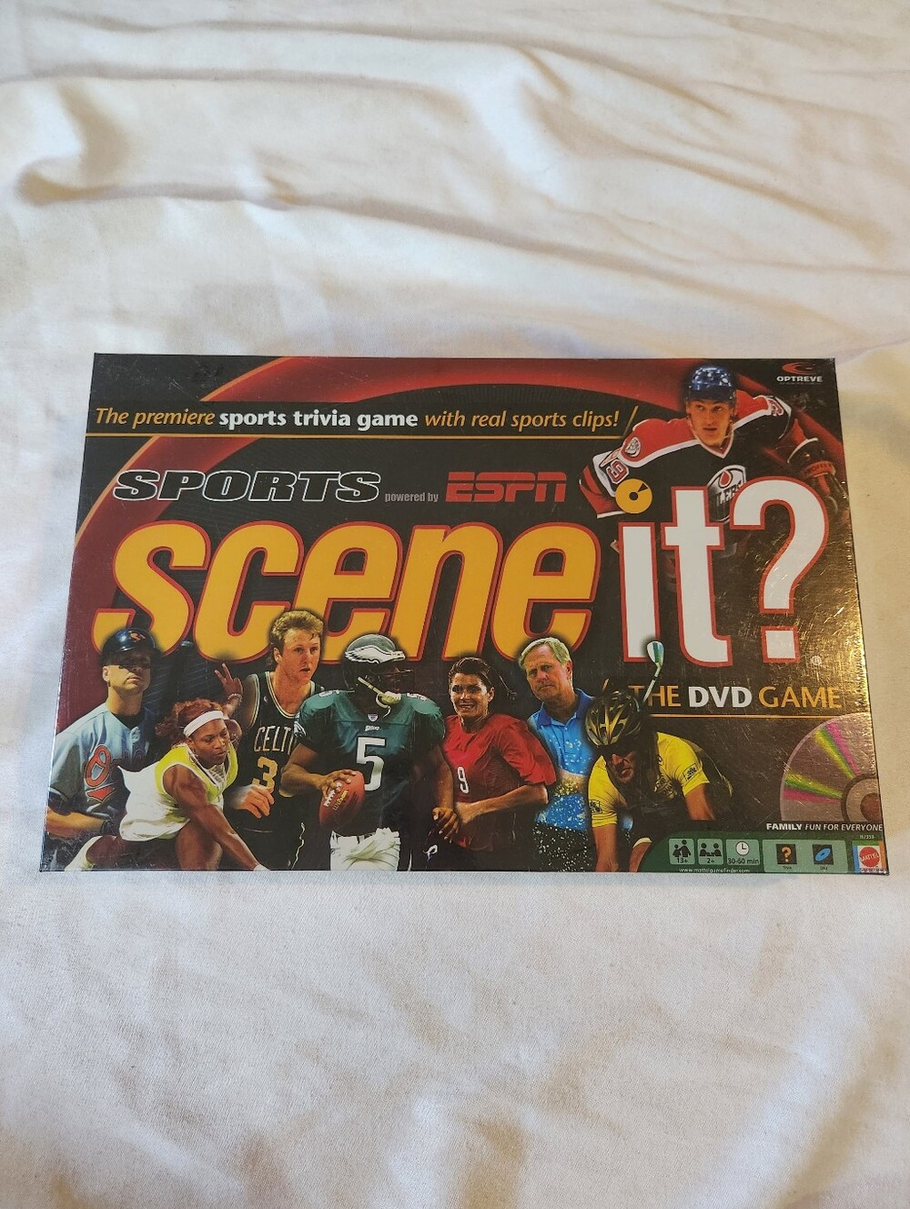 Scene It? Sports ESPN DVD Board Game Mattel Trivia Game New Factory Sealed